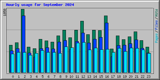 Hourly usage for September 2024
